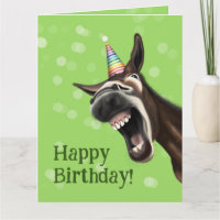 Geburtstagskarte Spaß, Donkey rufen