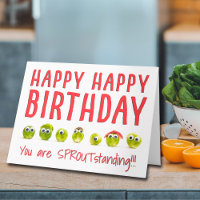 Geburtstagskarte Spaß für Freunde Spaß Gemüse