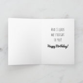 Geburtstagskarte Spaß Giraffe Karte (Innenseite)