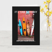 Geburtstagskarte Spaß Kajaks Fotografie Karte (Gelbe Blume)