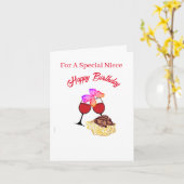 Geburtstagskarte: Special Niece Karte (Gelbe Blume)