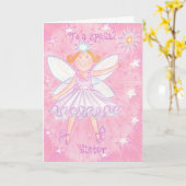 Geburtstagskarte "Special Sister" erstellen Karte (Gelbe Blume)