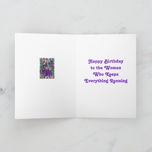 Geburtstagskarte - Steampunk 21 Karte (Innenseite)