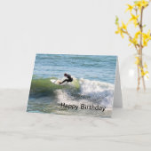 Geburtstagskarte surfen karte (Gelbe Blume)