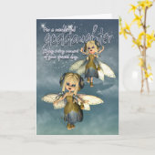 Geburtstagskarte - Tochter - Süsse Mondlicht Karte (Gelbe Blume)