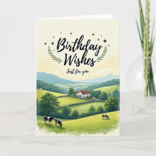 Geburtstagskarte Tranquil Hills Karte