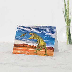 Geburtstagskarte Tyrannosaurus Karte