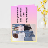 Geburtstagskarte über Kinnhaare Karte (Gelbe Blume)