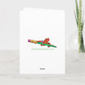 Geburtstagskarte Vain Gorilla Design. Karte (Rückseite)