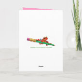 Geburtstagskarte Vain Gorilla Design. Karte (Rückseite)