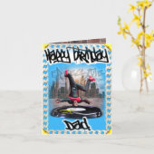 Geburtstagskarte Vater Karte (Gelbe Blume)