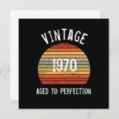 Geburtstagskarte Vintag bis perfekt (Vorne/Hinten)