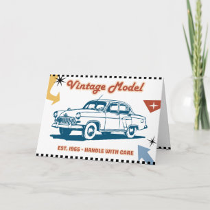 Geburtstagskarte Vintage-Modell - Klassiker von 19 Feiertagskarte