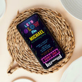 Geburtstagskarte von lass's Glow Party Einladung