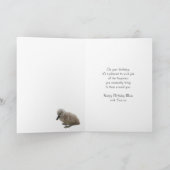 Geburtstagskarte von Mama - Schwäne Karte (Innenseite)