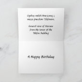 Geburtstagskarte - Warschau, Polen Karte (Innenseite)