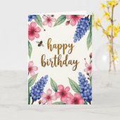 Geburtstagskarte Winged Delight Karte (Gelbe Blume)