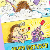 Geburtstagskarte Wrapping Desaster Grußkarte Karte