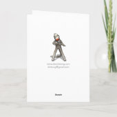 Geburtstagskarte, zum Anteil Karte (Rückseite)