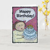 Geburtstagskarte, zum Anteil Karte (Gelbe Blume)