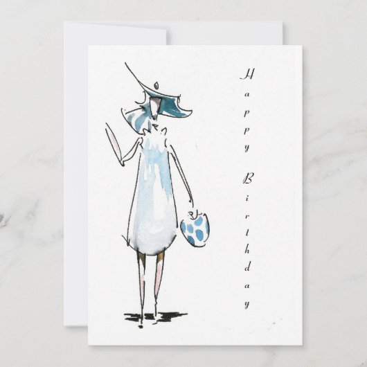 Geburtstagskarte zum Mittagessen Karte (Vorderseite)