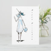 Geburtstagskarte zum Mittagessen Karte (Stehend Vorderseite)