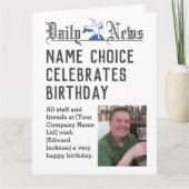 Geburtstagskarte zur Personalisierung mit Namensau Karte (Vorderseite)