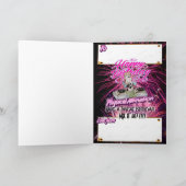 Geburtstagskartei Girl DJ Karte (Innenseite)