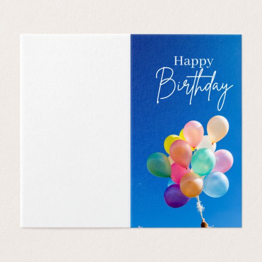 Geburtstagskarten (Außenseite Aufgefaltet)
