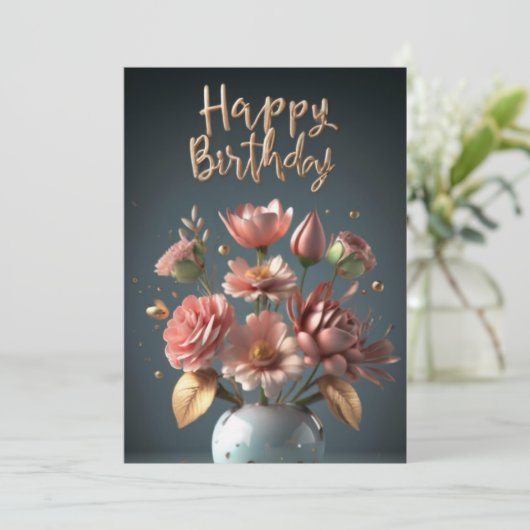 Geburtstagskarten Dankeskarte (Stehend Vorderseite)