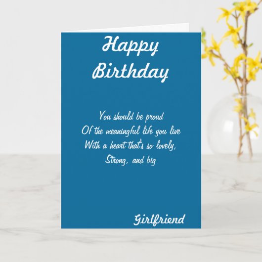 Geburtstagskarten der Freundin Karte (Gelbe Blume)