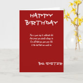 Geburtstagskarten der großen Schwester Karte (Gelbe Blume)