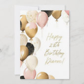 Geburtstagskarten Einladung (Vorderseite)