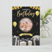 Geburtstagskarten Einladung (Stehend Vorderseite)