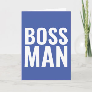 GEBURTSTAGSKARTEN FÜR DEN BOSS! BOSS MAN KARTE