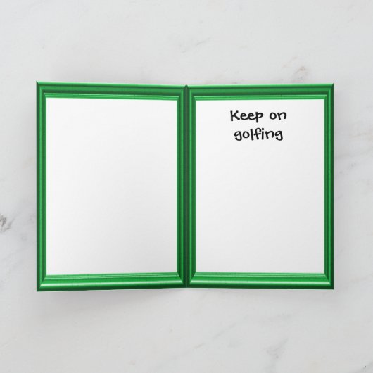 Geburtstagskarten fürs Golfspielen Karte (Innenseite)