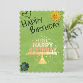 Geburtstagskarten / Geburtstag Einladung (Stehend Vorderseite)