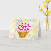 Geburtstagskarten Karte (Gelbe Blume)