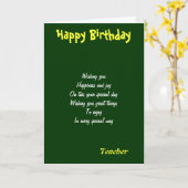 Geburtstagskarten Karte (Gelbe Blume)