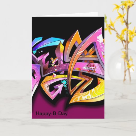 Geburtstagskarten Karte (Gelbe Blume)