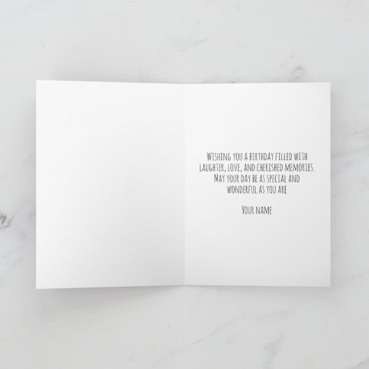Geburtstagskarten Karte (Innenseite)