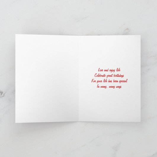 Geburtstagskarten Karte (Innenseite)