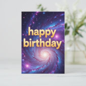 Geburtstagskarten Moderner Spaß einzigartig Karte (Stehend Vorderseite)