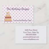 Geburtstagskarten Visitenkarte (Vorne/Hinten)