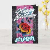 Geburtstagskartenmaus Karte (Gelbe Blume)