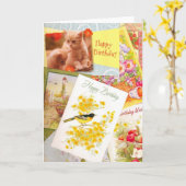 Geburtstagskartenmischung Karte (Gelbe Blume)