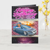 Geburtstagskartenrennen Karte (Gelbe Blume)