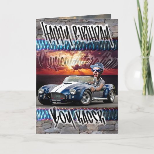 Geburtstagskartenrennen Karte (Vorderseite)