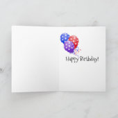 Geburtstagskartoffel in Pommes frites Karte (Innenseite)