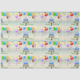 Geburtstagskartonpapier Seidenpapier